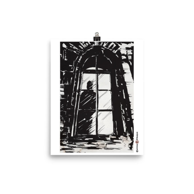 A Figure in a Darkened Window A Figure in a Darkened Window