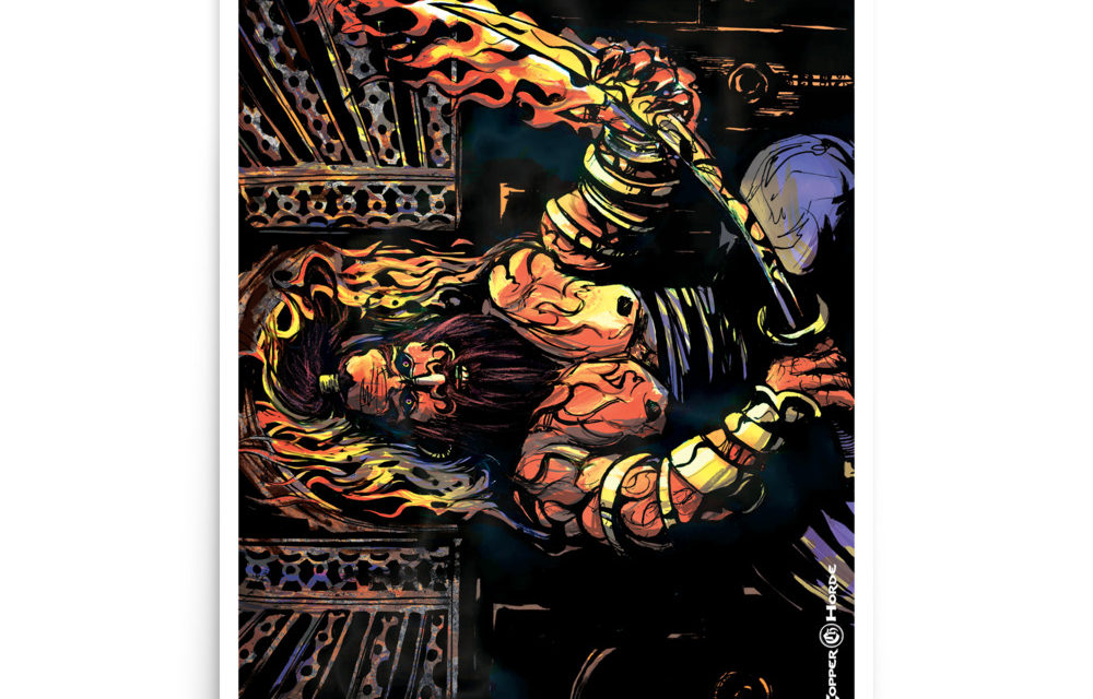 Flaming Blade of the Efreeti