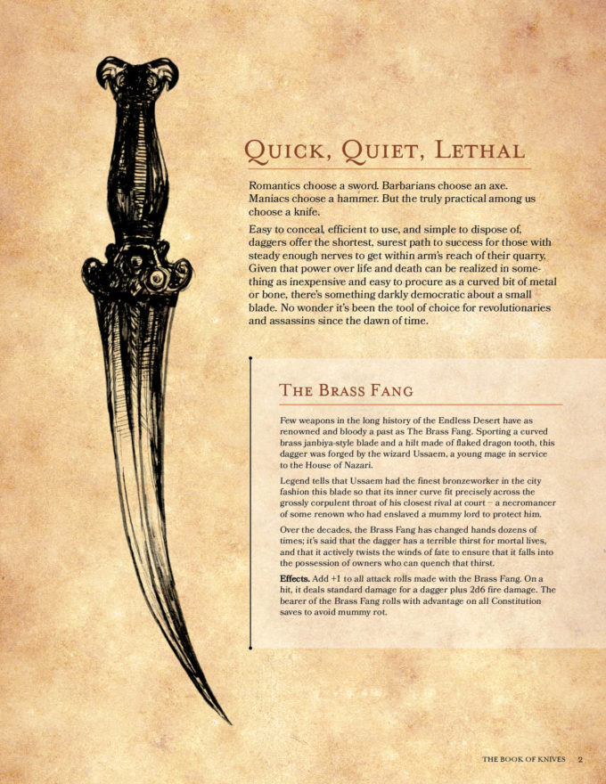 Pg 1 | The Book of Knives Pg 1 | A collection of rare and legendary blades